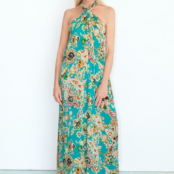 Zara long floral print dress - Picture 3 of 7
